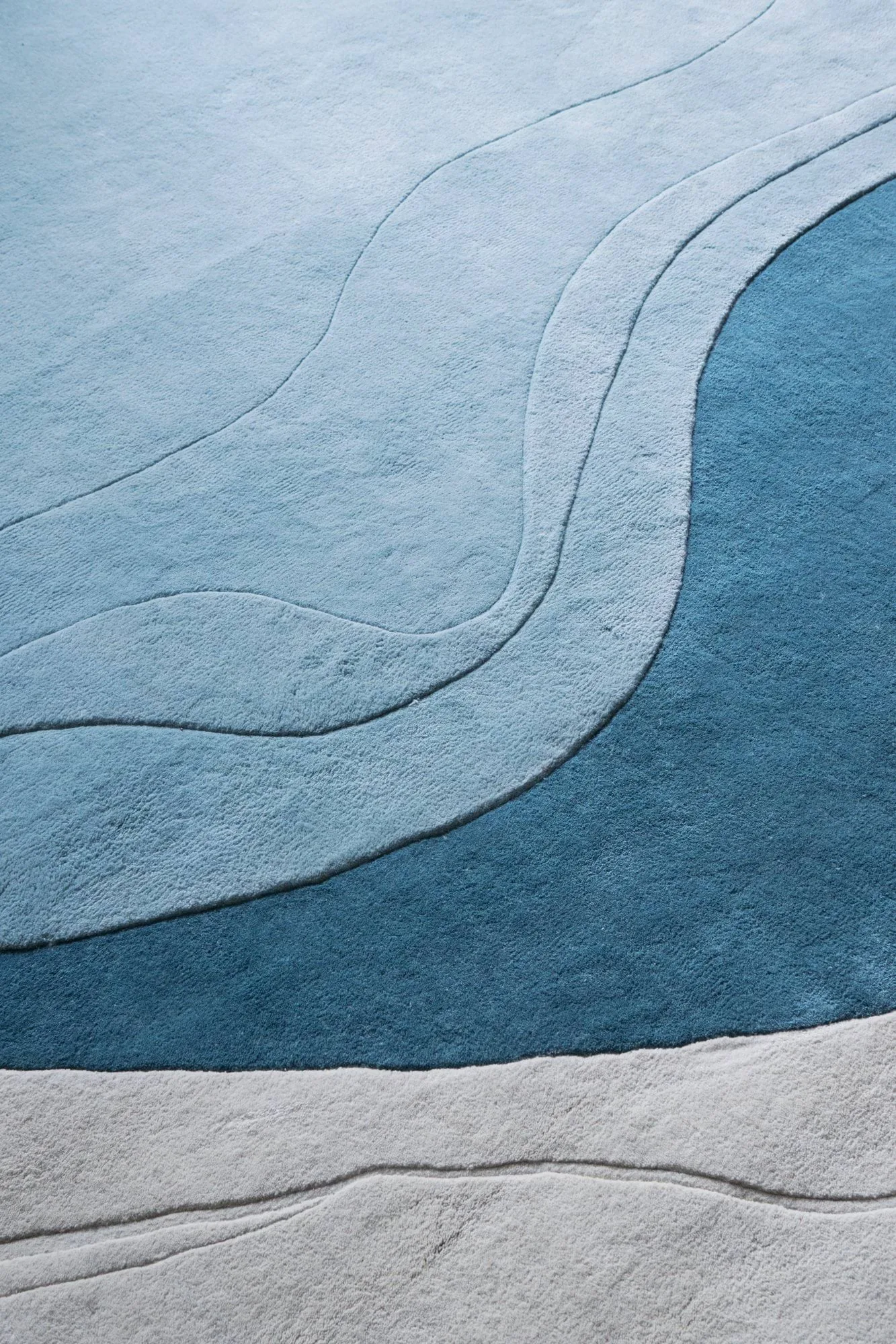 Erik Bratsberg Lozza ullmatta, Teal, 300x400 cm Layered