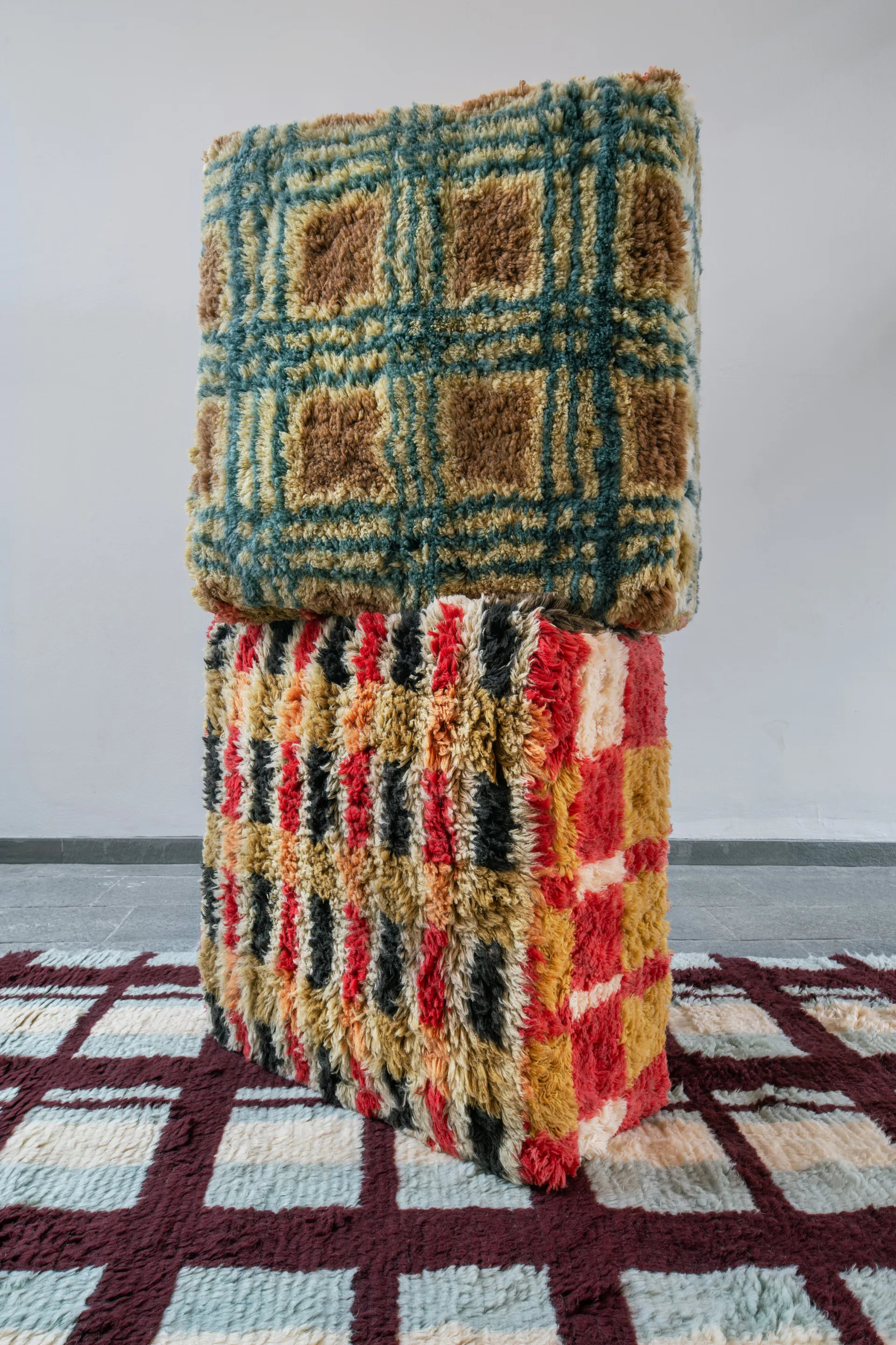 Evelina Kroon ullmatta, Shaggy arbor, 250x350 cm Layered
