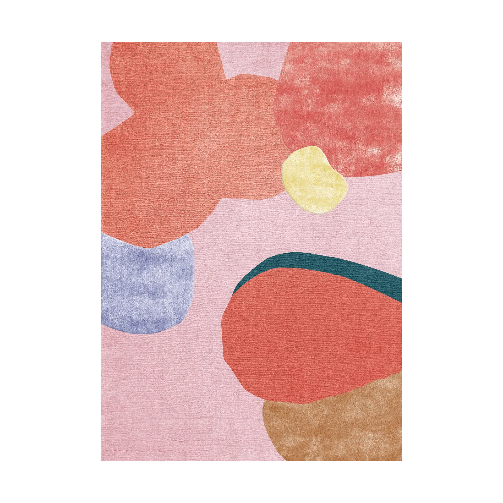 Flower Field ullmatta 200x300 cm, Pink Layered