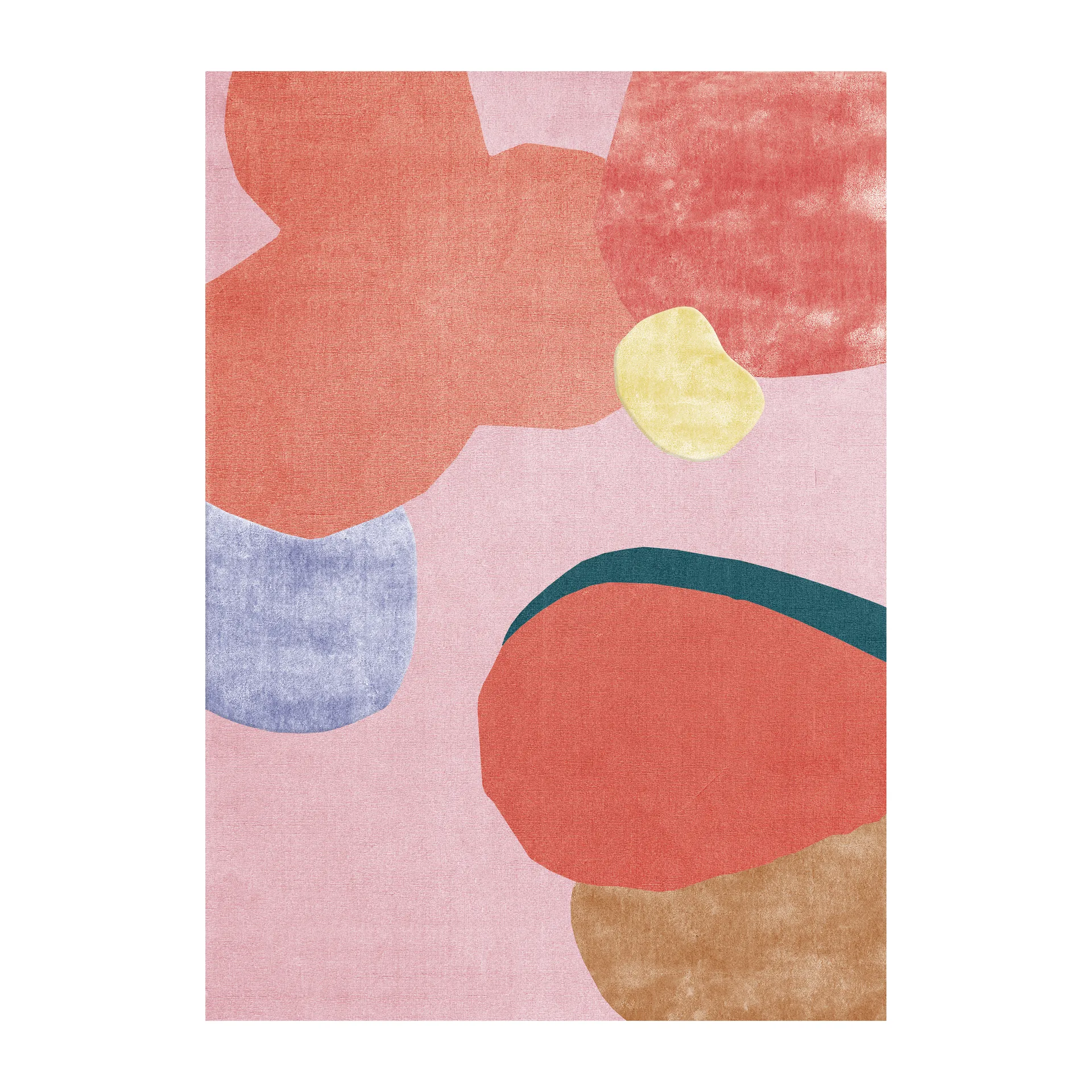 Flower Field ullmatta 250x350 cm, Pink Layered