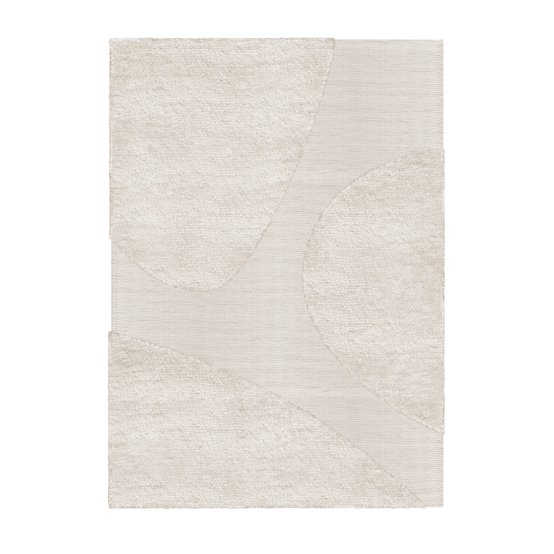 Punja plasma ullmatta 250x350 cm, Off White Layered