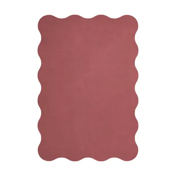 Scallop ullmatta 200x300 cm - Rosewood red - Layered