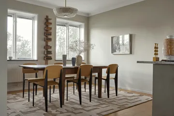 Stig Lindberg Gunnel ullmatta - Walnut brown, 180x270 cm - Layered