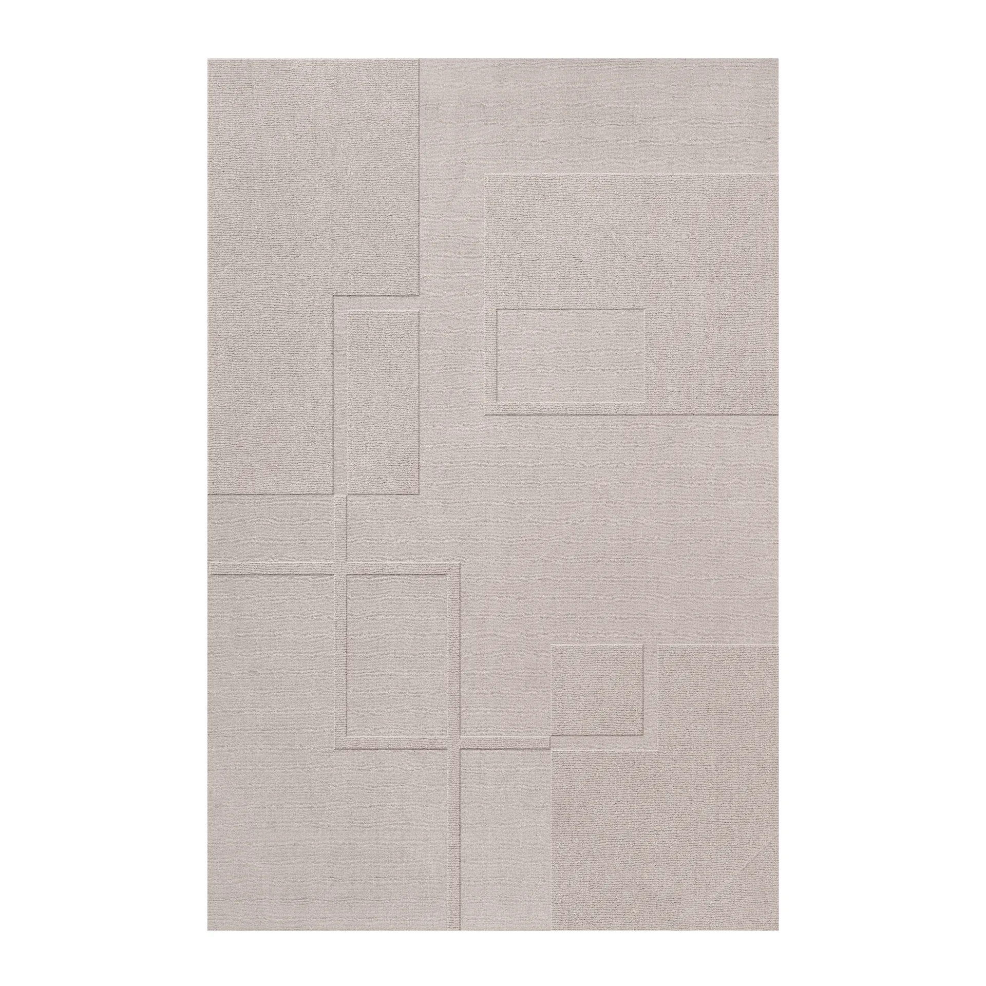 Swedish Grace oatmeal ullmatta, 180x270 cm Layered