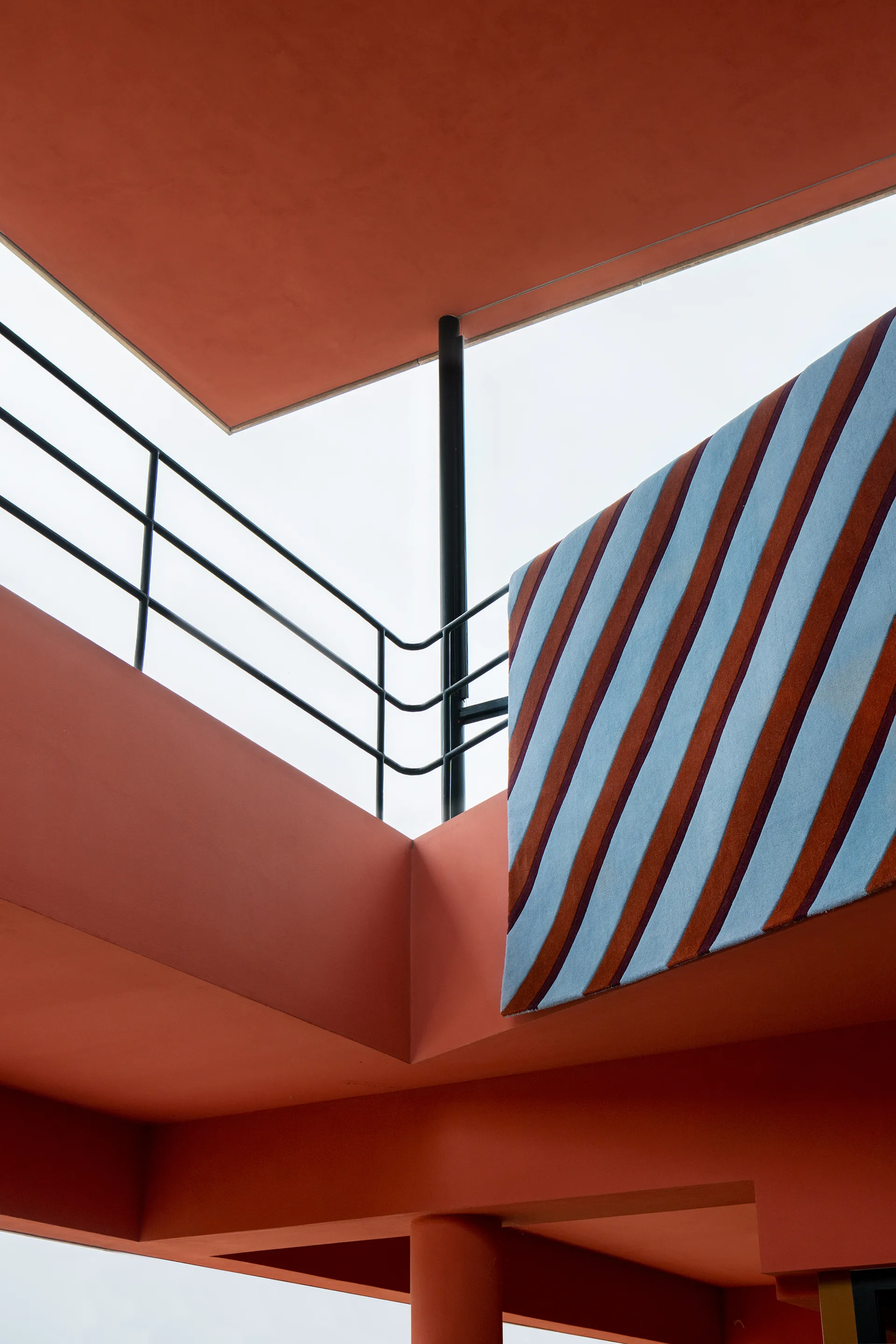 Teklan Diagonal ullmatta, Sky, 200x300 cm Layered