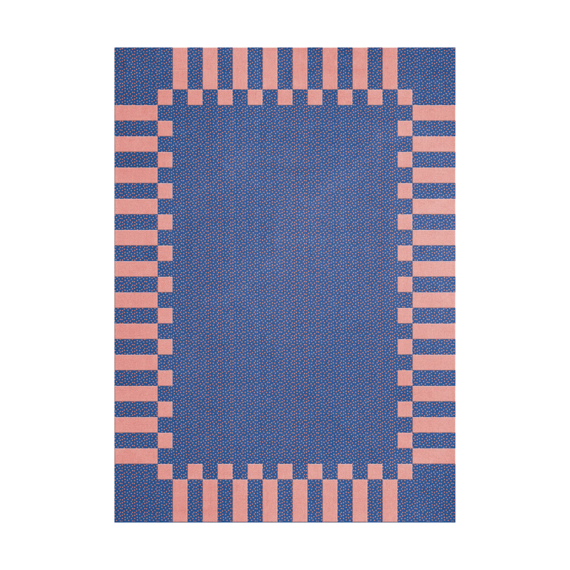 Teklan frame ullmatta, Cobalt salmon, 300x400 cm Layered