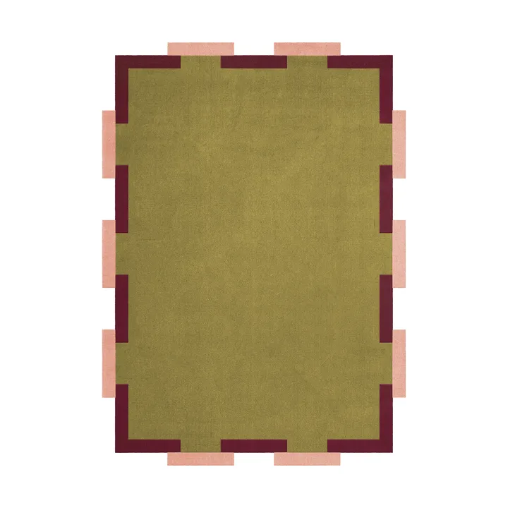 Teklan Fregio ullmatta - Olive blush, 250x350 cm - Layered