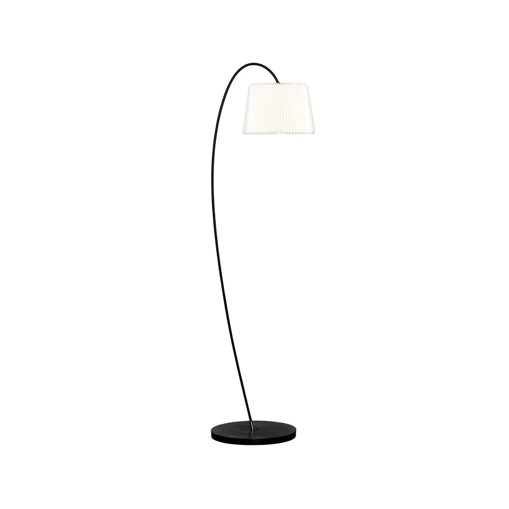 320M Snowdrop golvlampa, vit, svart stativ Le Klint