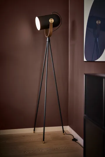 Carronade II golvlampa - Svart-rökt ek - Le Klint
