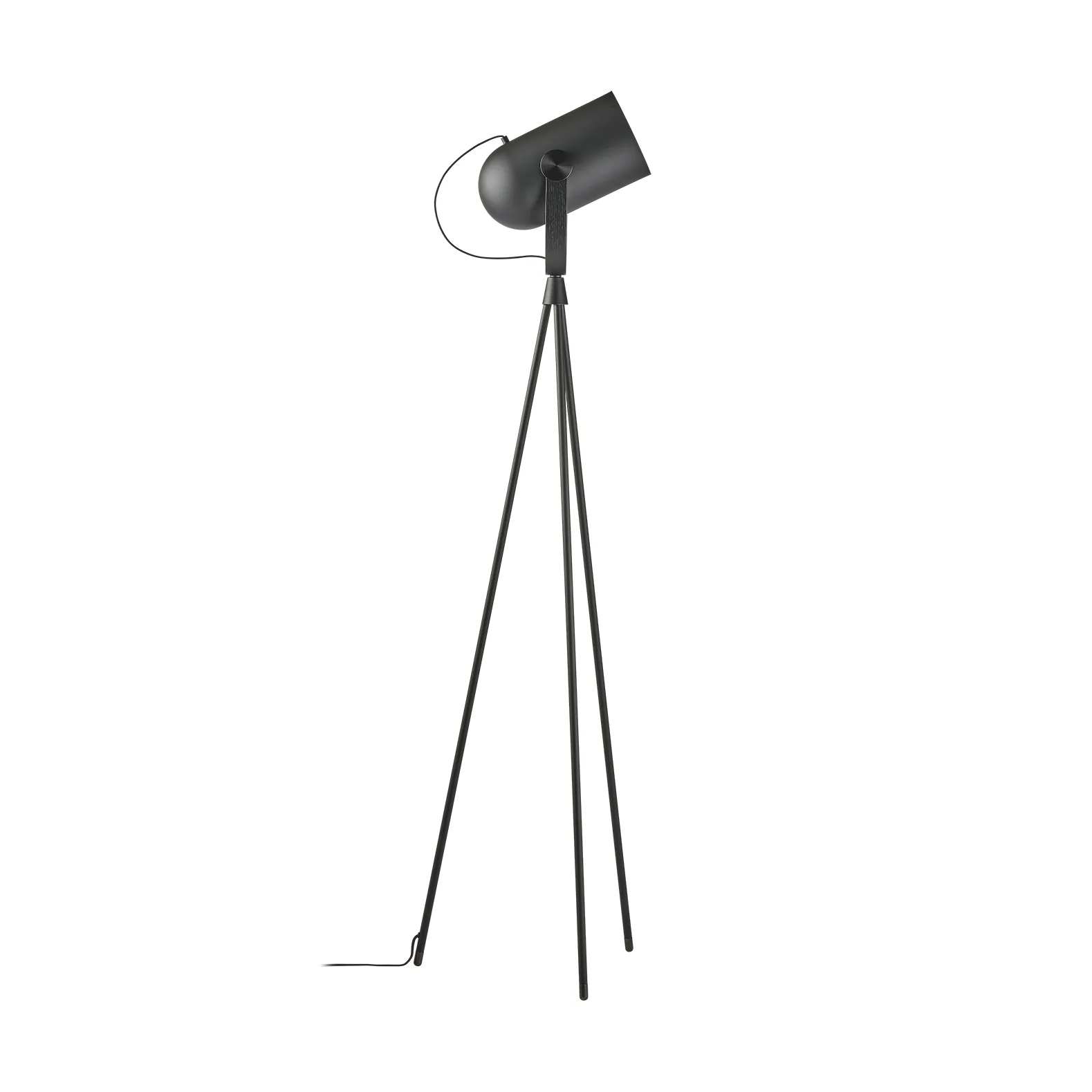 Carronade II golvlampa, Svart-svart ek Le Klint