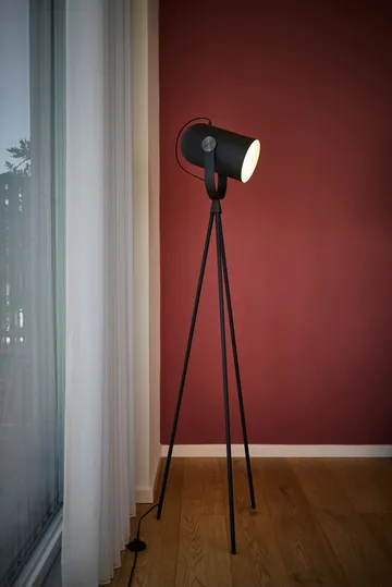 Carronade II golvlampa - Svart-svart ek - Le Klint