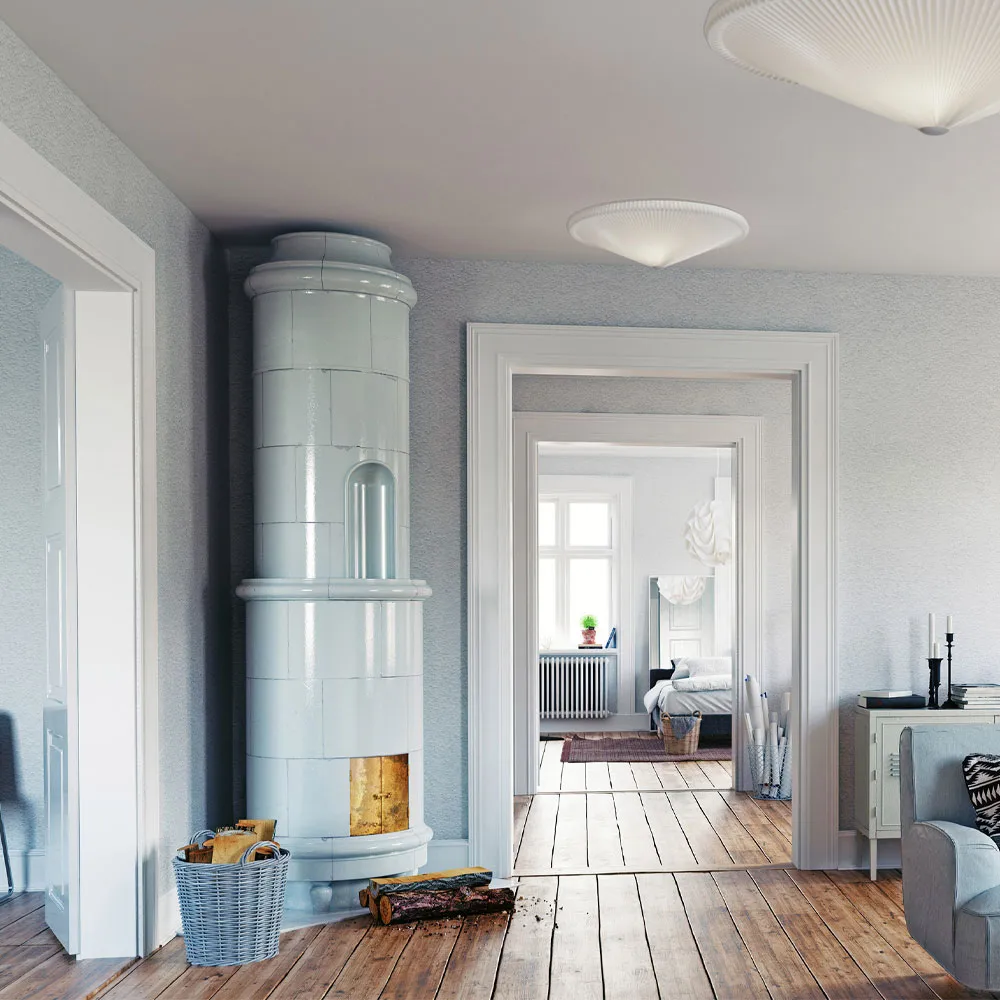 Model 26 plafond, White, Ø80, plast Le Klint