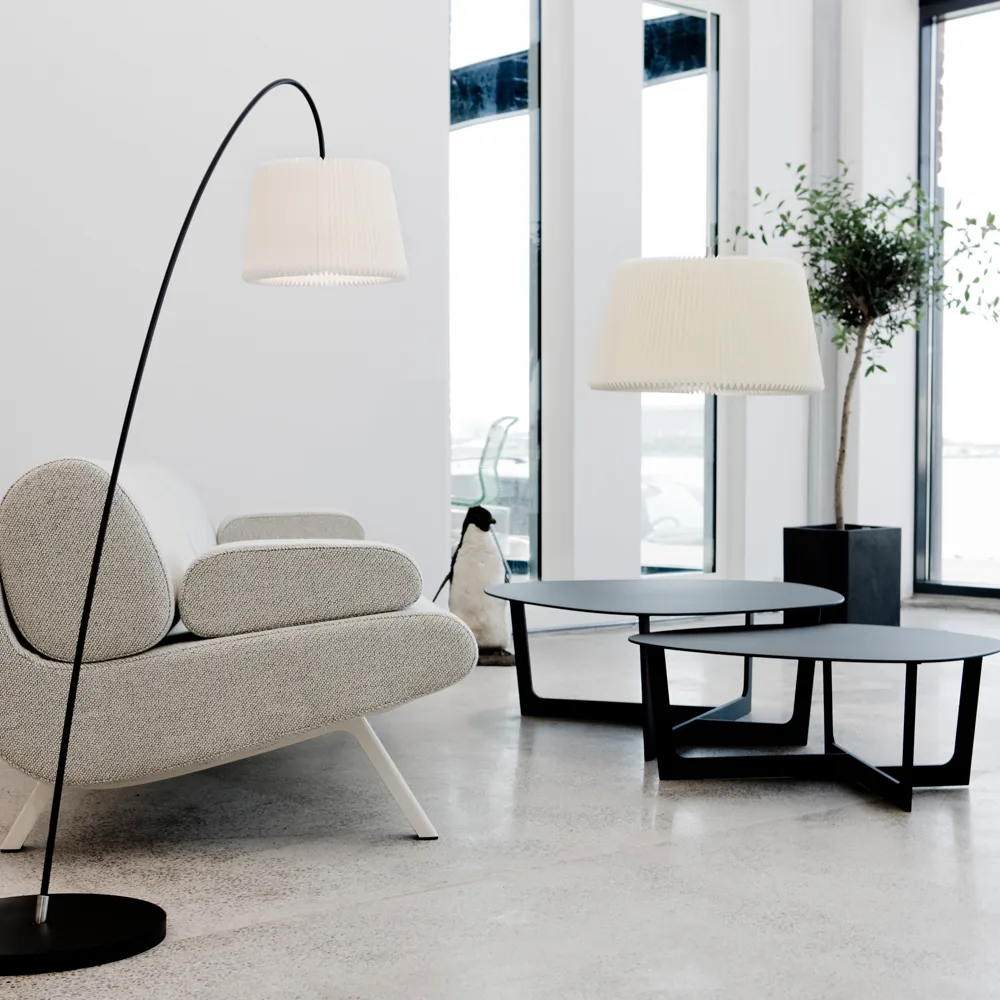 Snowdrop 120M pendel, vit, plast skärm Le Klint