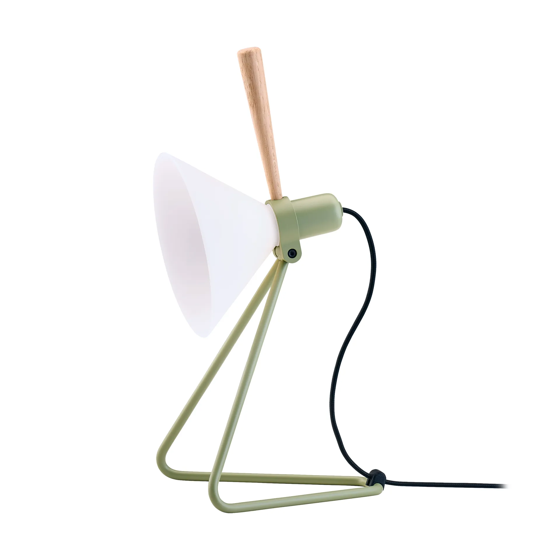 Spot vägg/bordslampa, Olive green-oak Le Klint