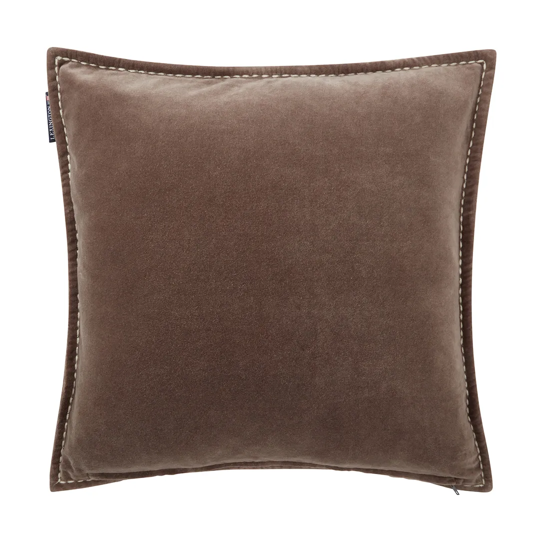 1993 Logo Velvet kuddfodral 50x50 cm, Brown Lexington