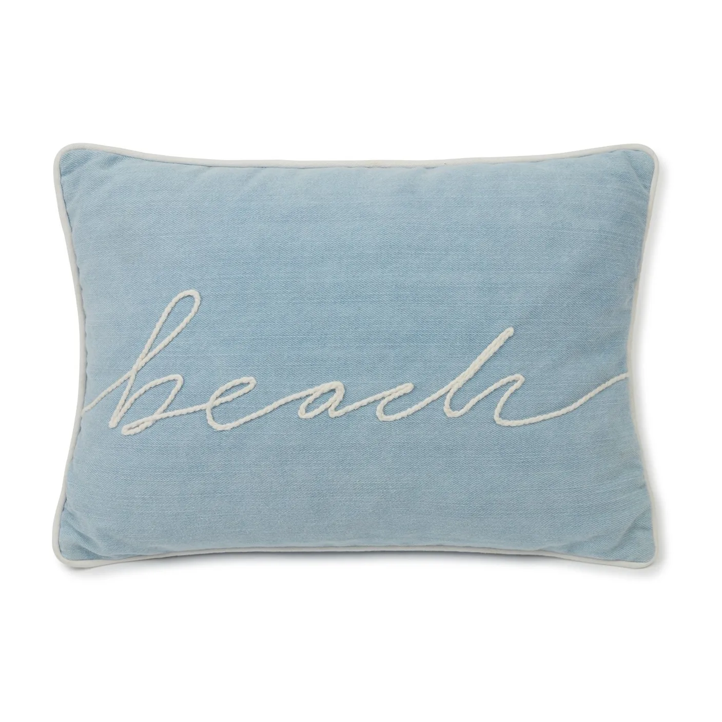 Beach small rope twill kudde 30x40 cm, Light blue Lexington