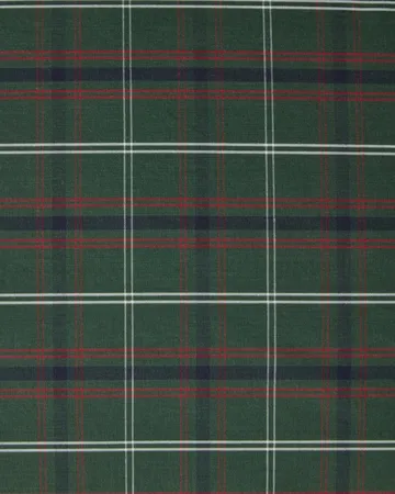 Checked cotton percale örngott - Green-navy, 50x90 cm - Lexington