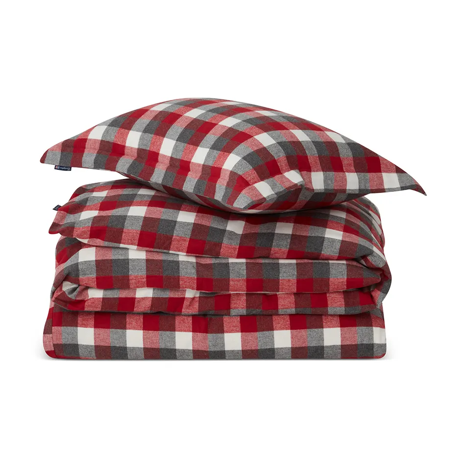 Checked Flannel bäddset, 50x60 cm, 150x210 cm Lexington