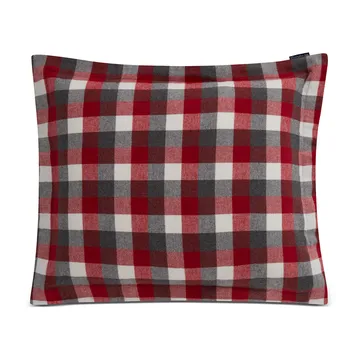 Checked Flannel örngott 50x60 cm - Red-dark grey - Lexington