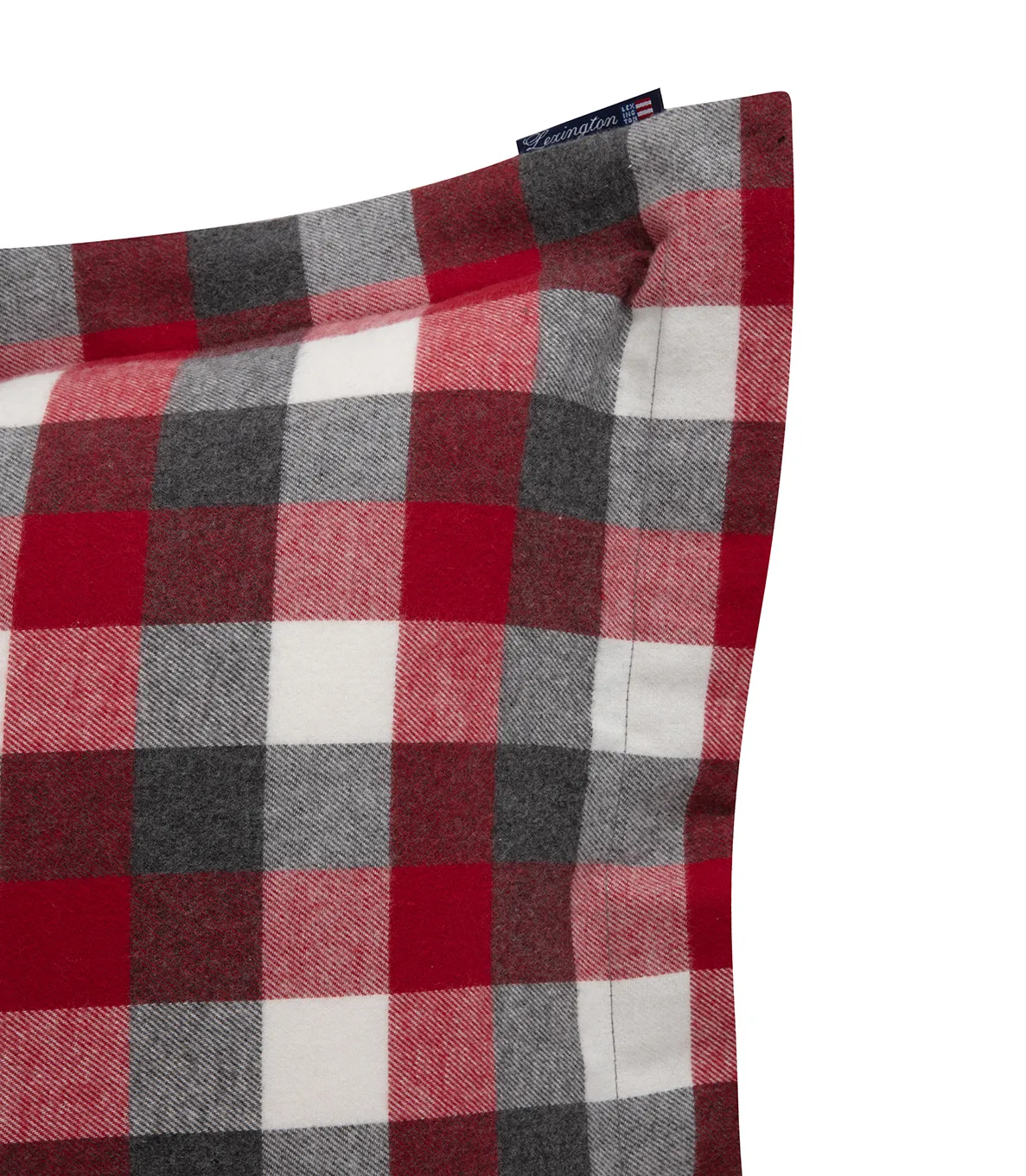 Checked Flannel örngott 50x60 cm, Red-dark grey Lexington