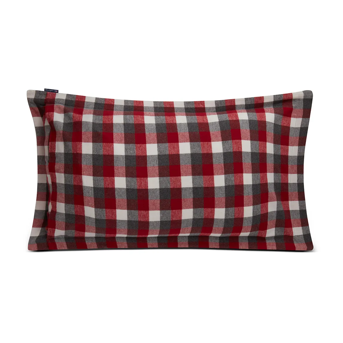 Checked Flannel örngott 50x90 cm, Red-dark grey Lexington