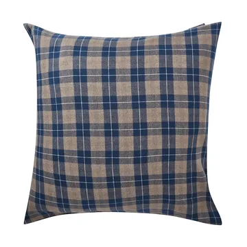 Checked Flannel örngott 65x65 cm - Denim blue-beige - Lexington