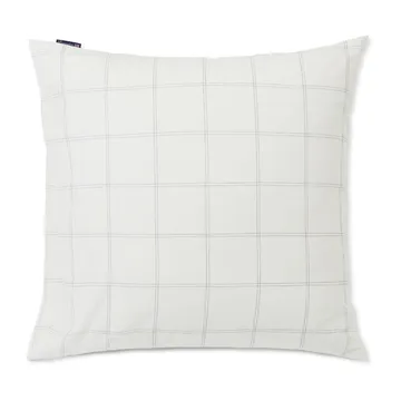 Checked örngott bomull-lyocell 65x65 cm - Off white-dark blue - Lexington