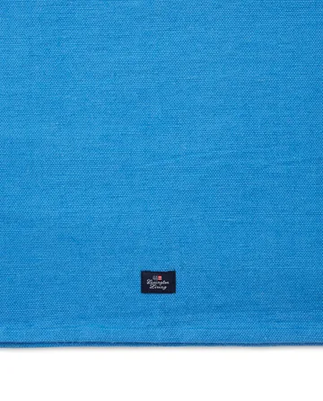 Cotton Jute Runner with Side Stripes 50x250 cm - Blå-vit - Lexington