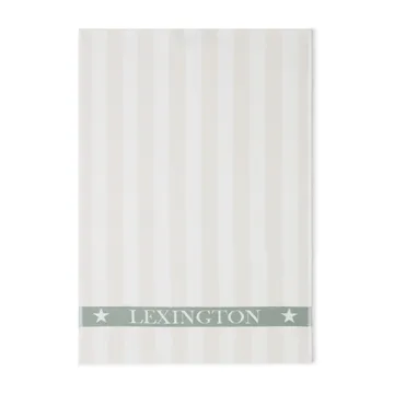 Cotton Terry Logo kökshandduk 50x70 cm - Light beige-white-green - Lexington