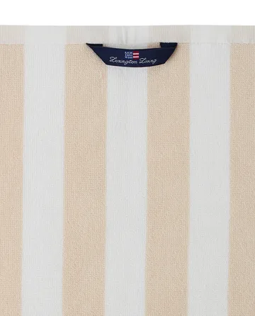 Cotton Terry Logo kökshandduk 50x70 cm - Light beige-white-green - Lexington