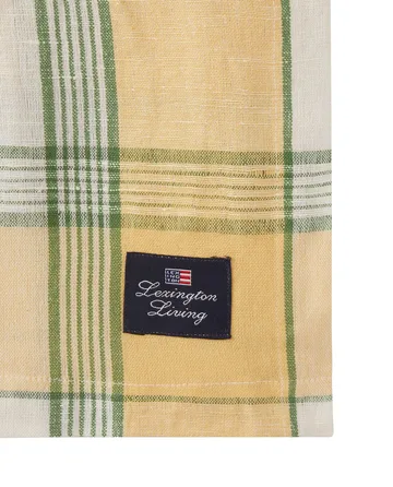 Easter Linen/Cotton bordsduk 150x250 cm - Yellow-green - Lexington