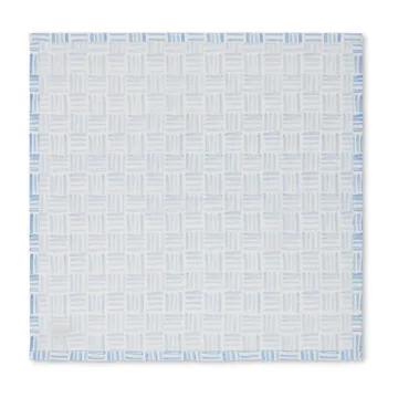 Graphic Printed Cotton servett 50x50 cm - Blue-White - Lexington