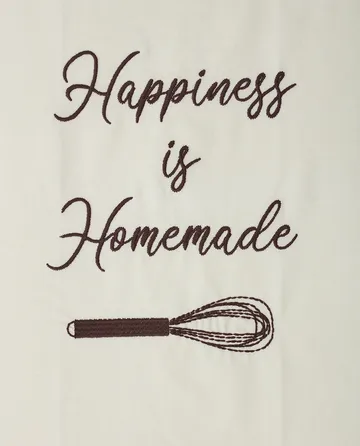 Hapiness Organic Cotton kökshandduk 50x70 cm - White-green - Lexington