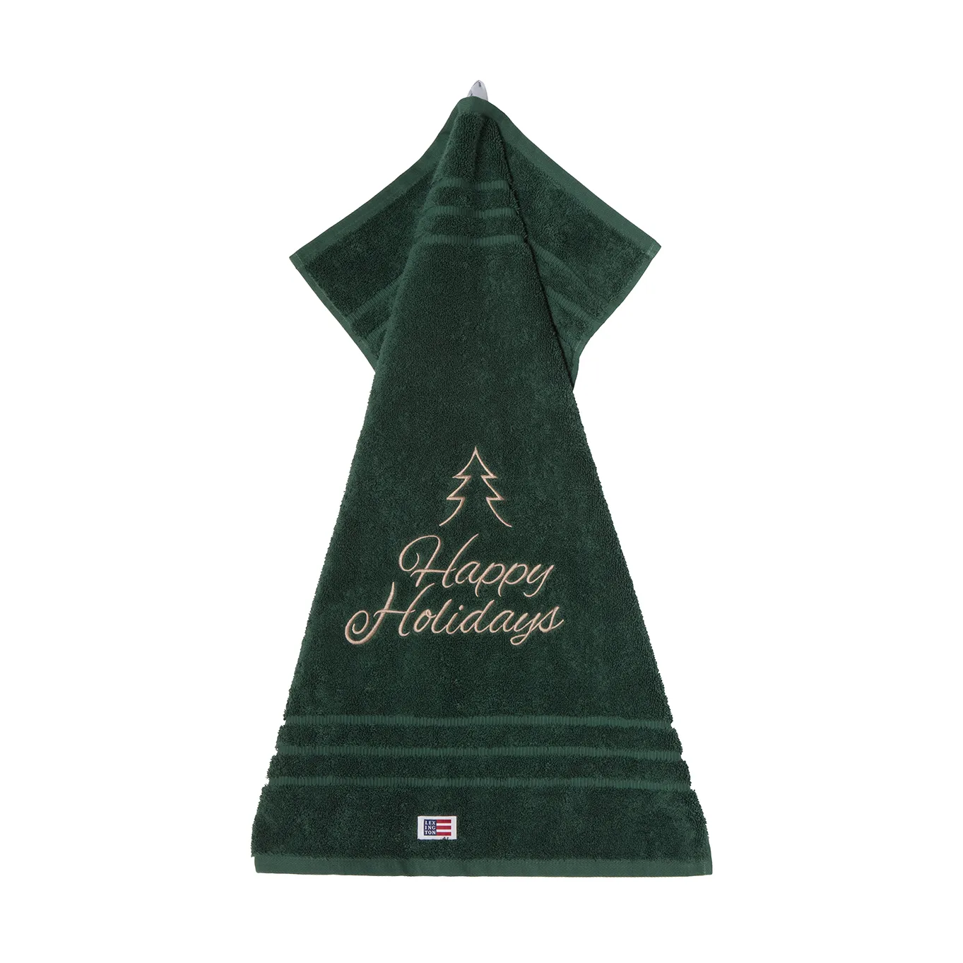 Happy Holidays Juniper ekologisk handduk 50x70 cm, Green-Light Beige Lexington