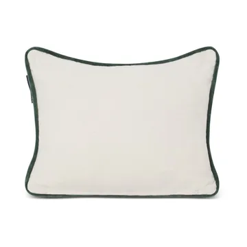 Holiday Car Organic Cotton Velvet kudde 30x40 cm - White-red multi - Lexington