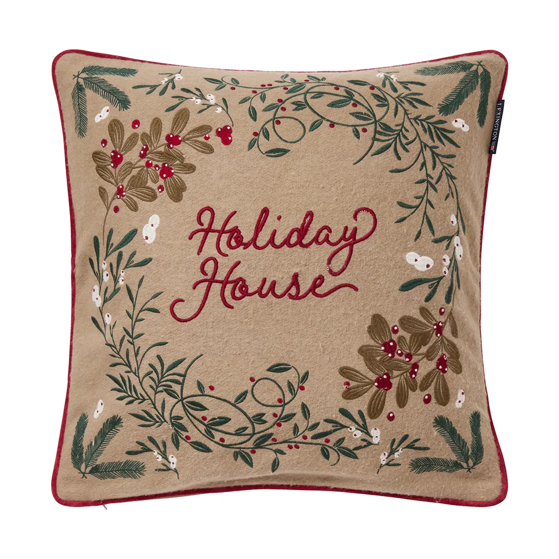 Holiday House ullmix kuddfodral 50x50 cm, Beige-multi Lexington