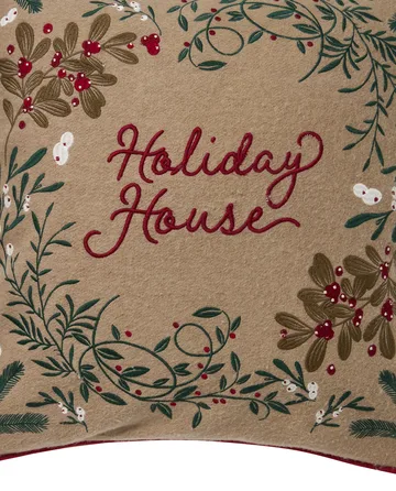 Holiday House ullmix kuddfodral 50x50 cm - Beige-multi - Lexington