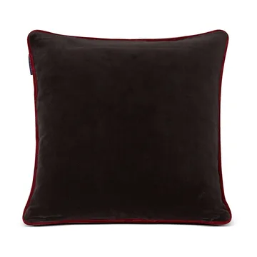 Holly Wrath Cotton Velvet kuddfodral 50x50 cm - Dark grey-green-red - Lexington
