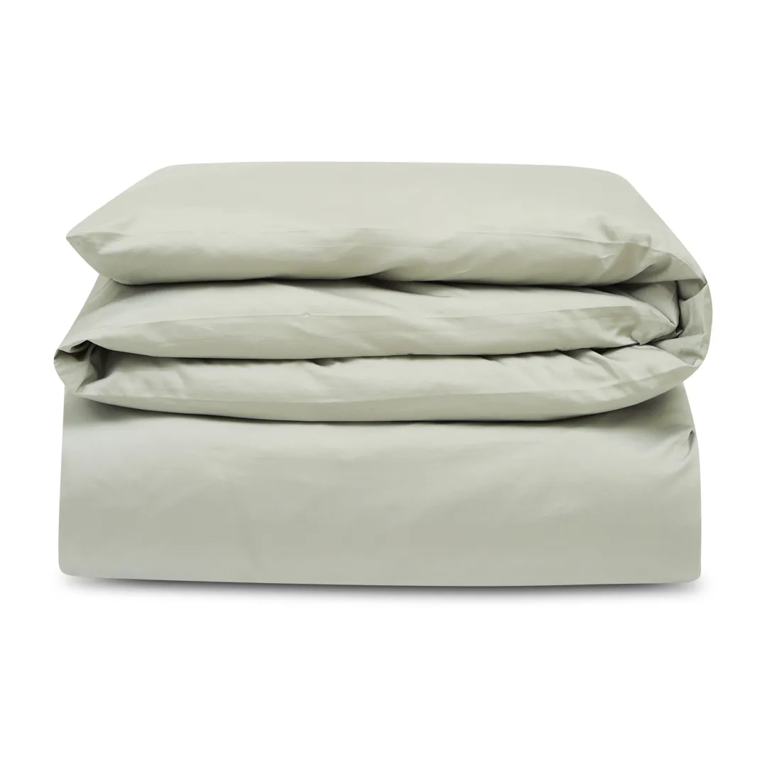 Hotel Cotton Sateen påslakan 150x210 cm, Sage green Lexington
