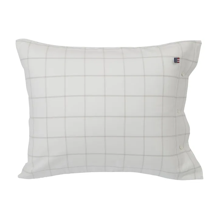 Hotel Light Flannel örngott 50x60 cm - Vit-ljusbeige - Lexington