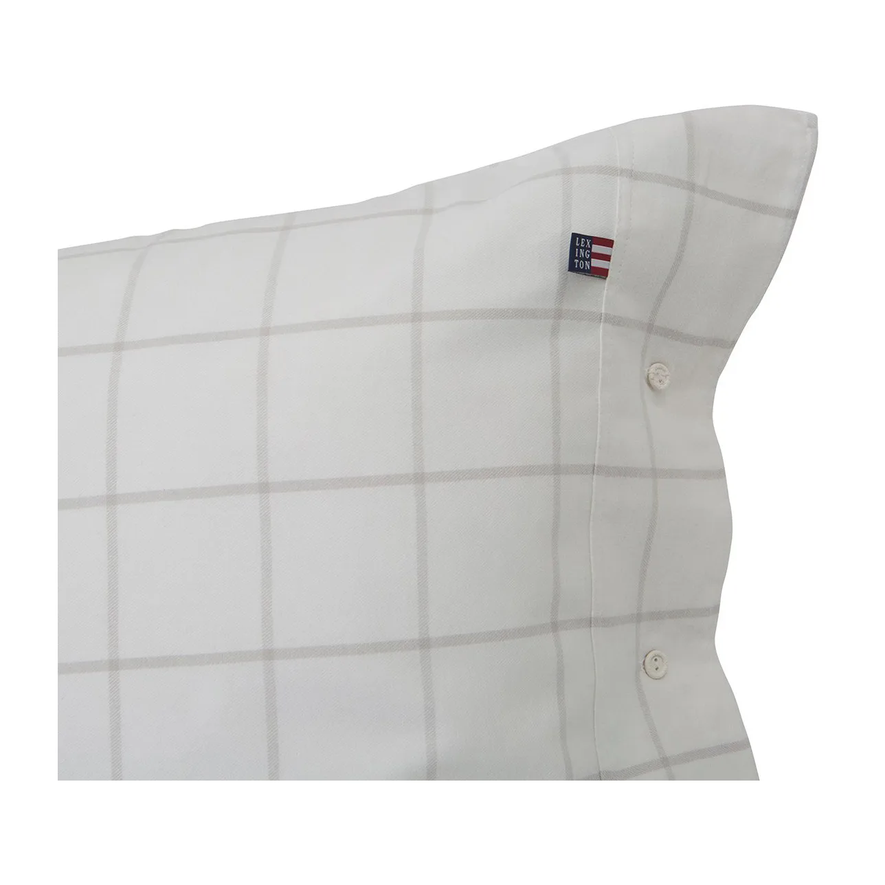 Hotel Light Flannel örngott 65x65 cm, Vit-ljusbeige Lexington