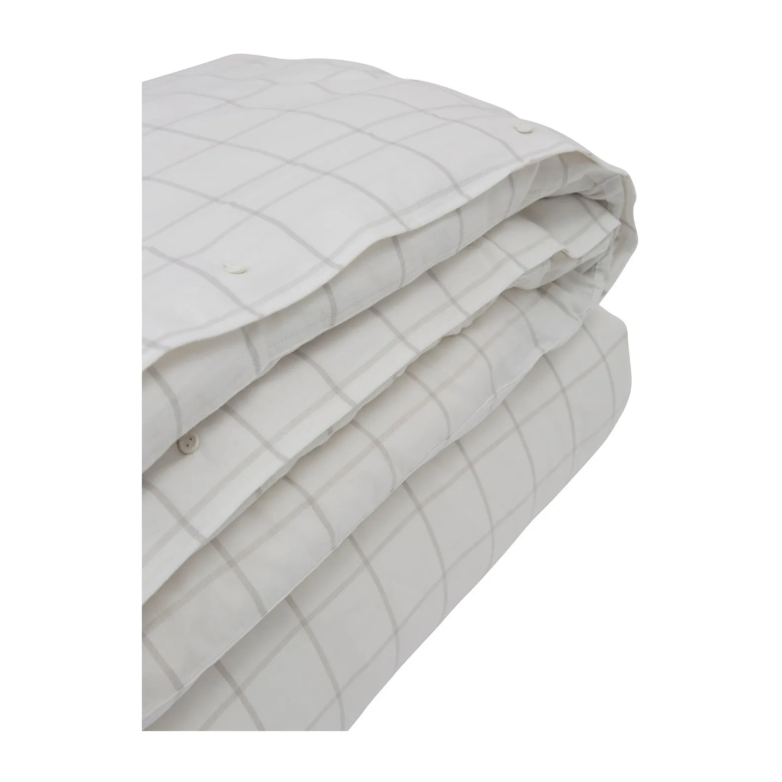Hotel Light Flannel påslakan 150x210 cm, Vit-ljusbeige Lexington
