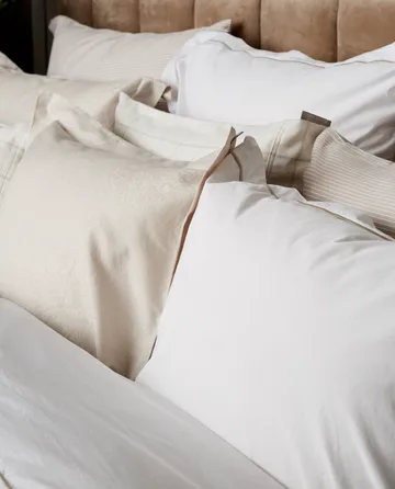 Hotel Sateen Jacquard örngott 50x60 cm - Ljusbeige - Lexington