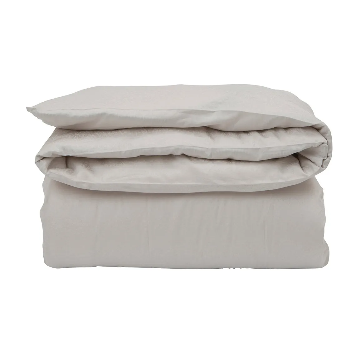 Hotel Sateen Jacquard påslakan 220x220 cm, Ljusbeige Lexington