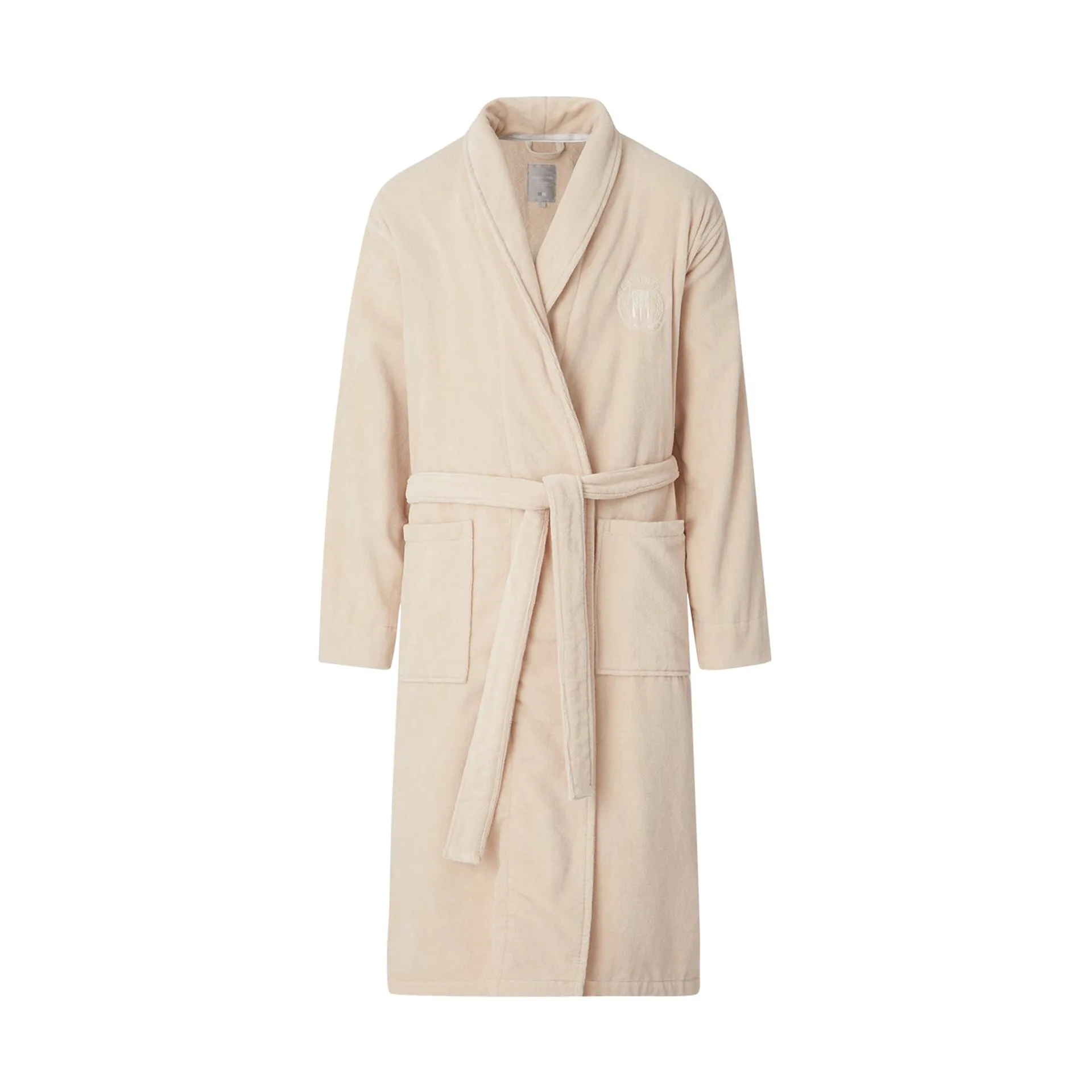 Hotel Velour morgonrock S, Beige Lexington