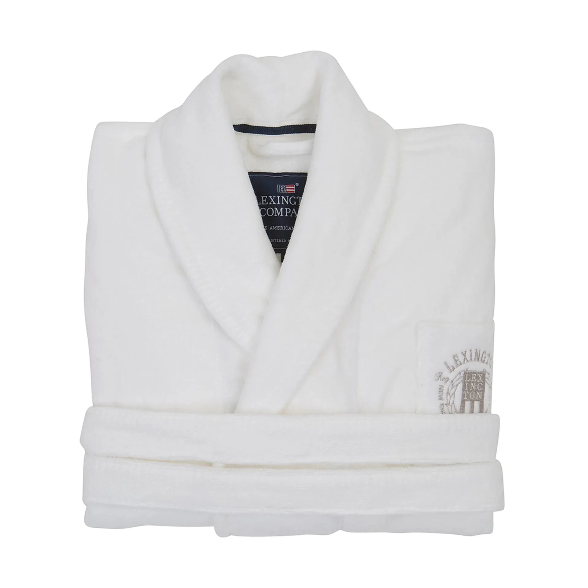Hotel Velour morgonrock XL, White Lexington