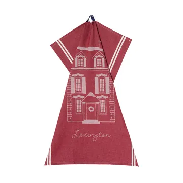 House ekologisk bomull kökshandduk 50x70 cm - Red-white - Lexington
