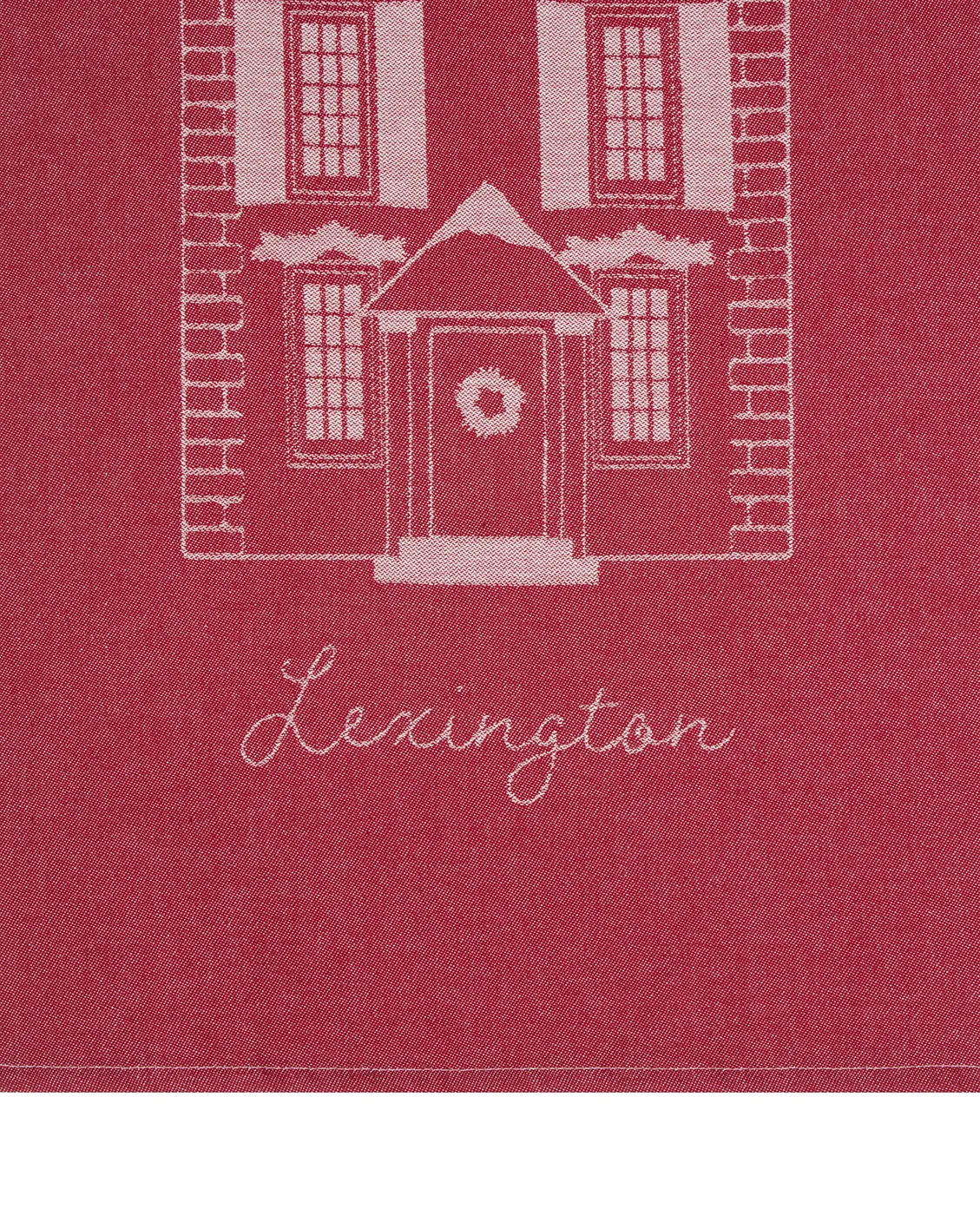 House ekologisk bomull kökshandduk 50x70 cm, Red-white Lexington