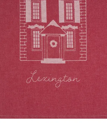 House ekologisk bomull kökshandduk 50x70 cm - Red-white - Lexington