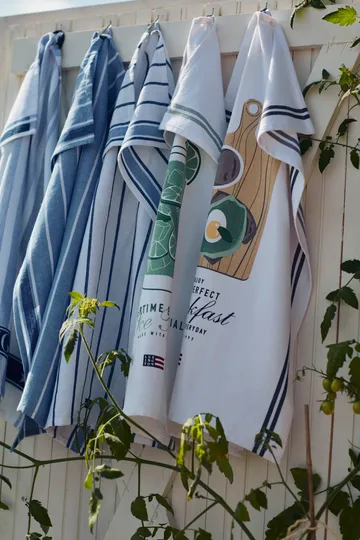 Ice Tea Organic Cotton Twill kökshandduk 50x70 cm - White - Lexington